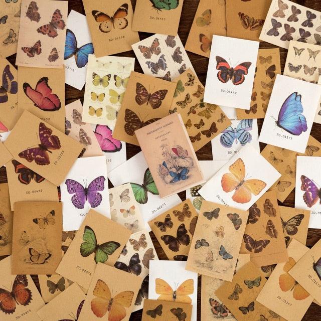 Mini Books Vintage Paper - Butterflies - PaperWrld
