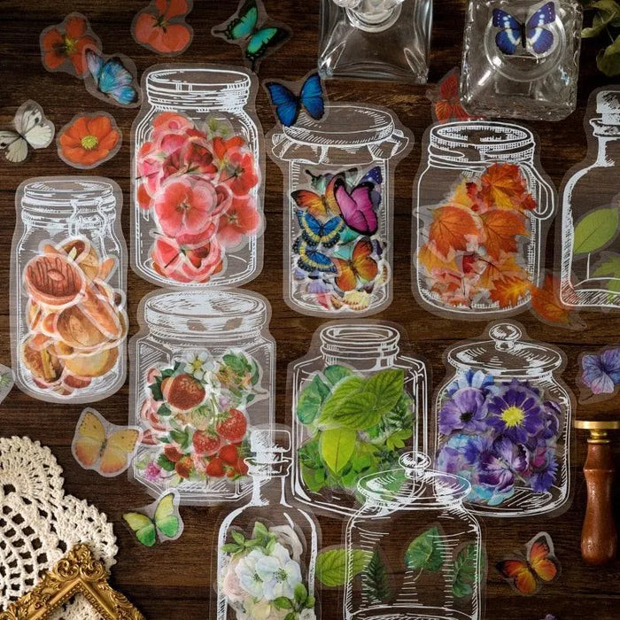 Enchanted Jar Stickers Pack - 35 Pcs Delightful PET Stickers – Up 60% ...