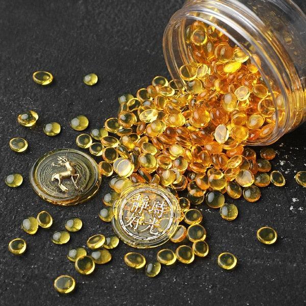 Transparent Sealing Wax Beads - Golden Translucent - PaperWrld