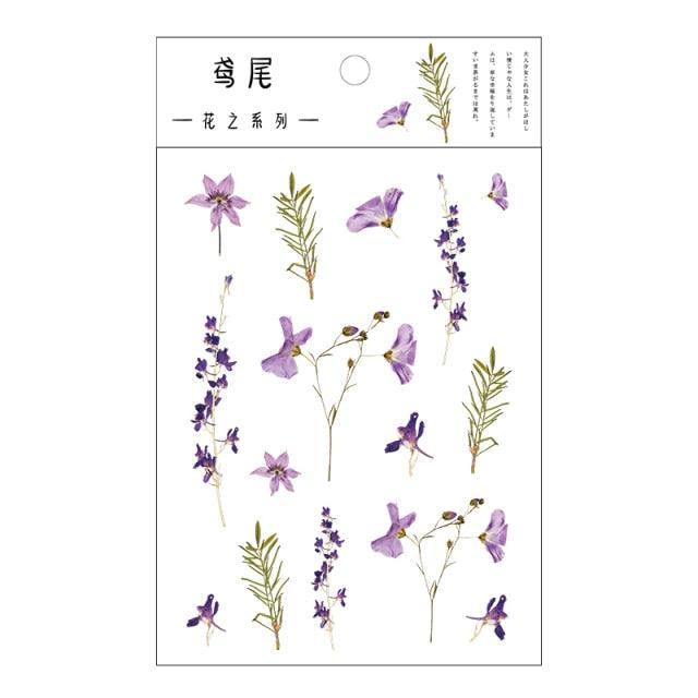 Transparent Stickers Flowers - Iris - PaperWrld