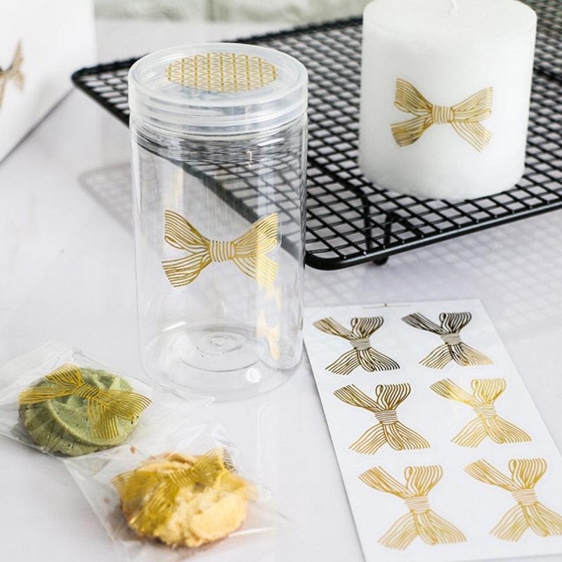 Golden Big Bow Stickers for Journaling &amp; Scrapbooking - PaperWrld