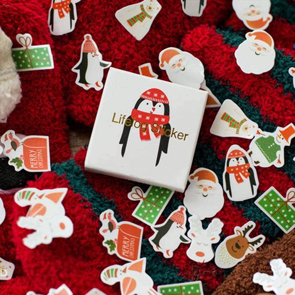 Christmas Theme Adhesive Label Stickers - Christmas Snowman - PaperWrld